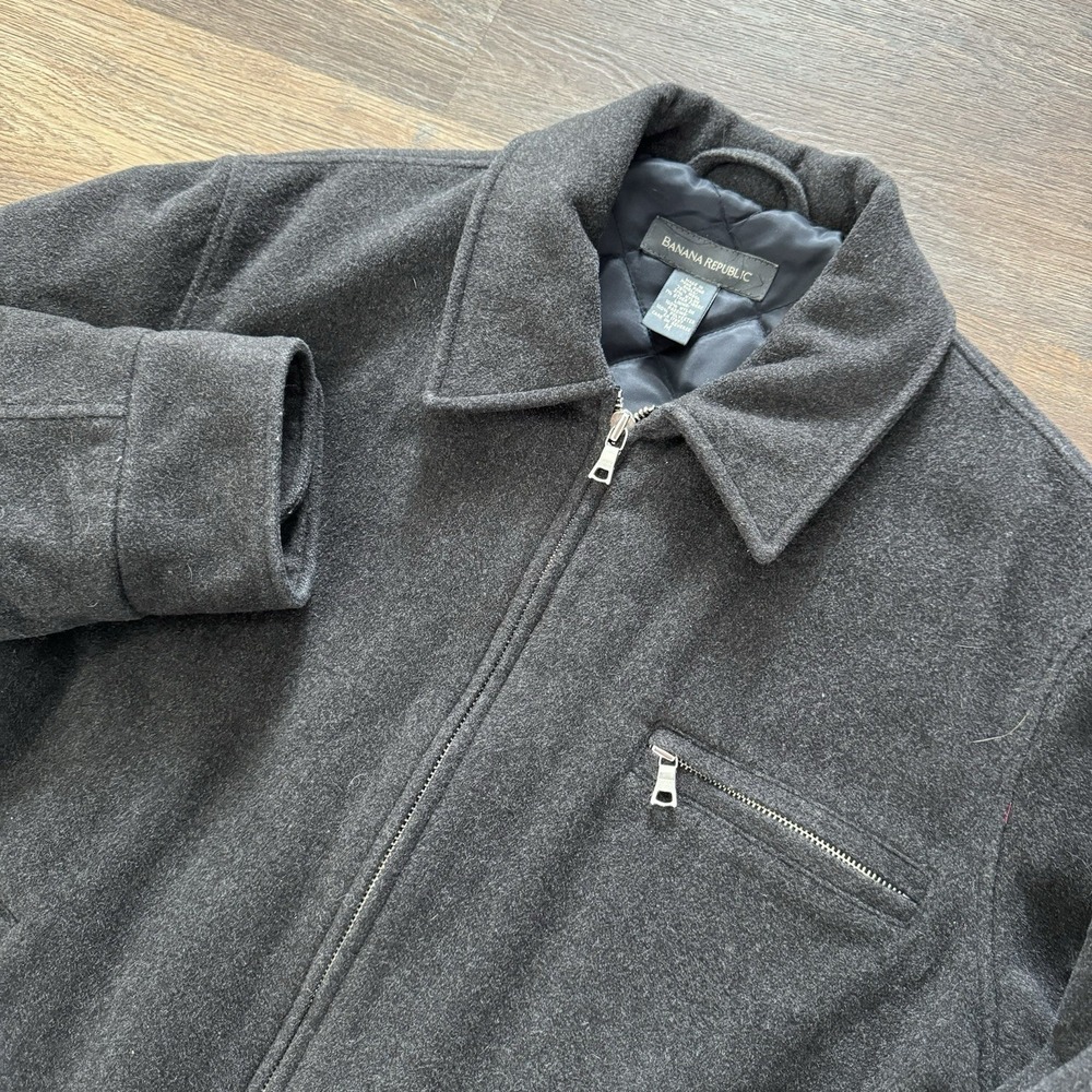 Gray Wool Blend Jacket